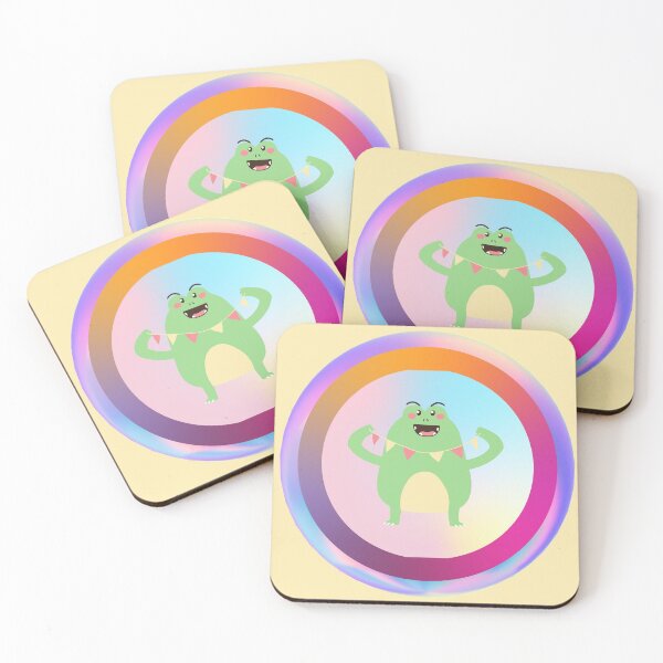 Item preview, Cute Green Celebrating  Monster designed and sold by Megan-Alice.