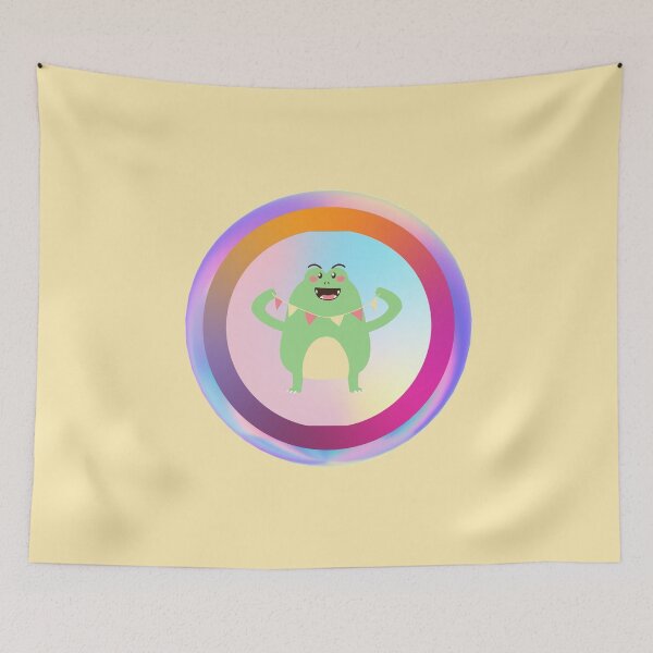 Item preview, Cute Green Celebrating  Monster designed and sold by Megan-Alice.