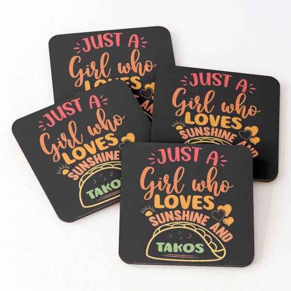 Item preview, Just A Girl Who Loves Sunshine And Tacos designed and sold by AmethystMurad.