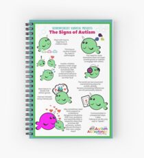 Signs of Autism Poster Spiral Notebook
