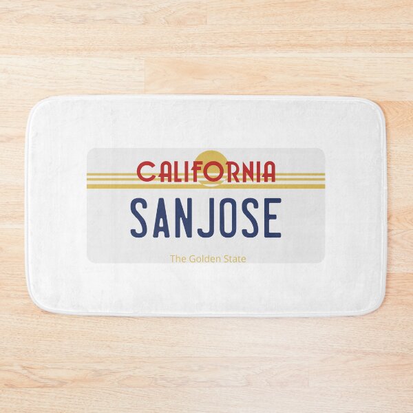 Item preview, Retro California License Plate - San Jose designed and sold by Avery Brown Design.
