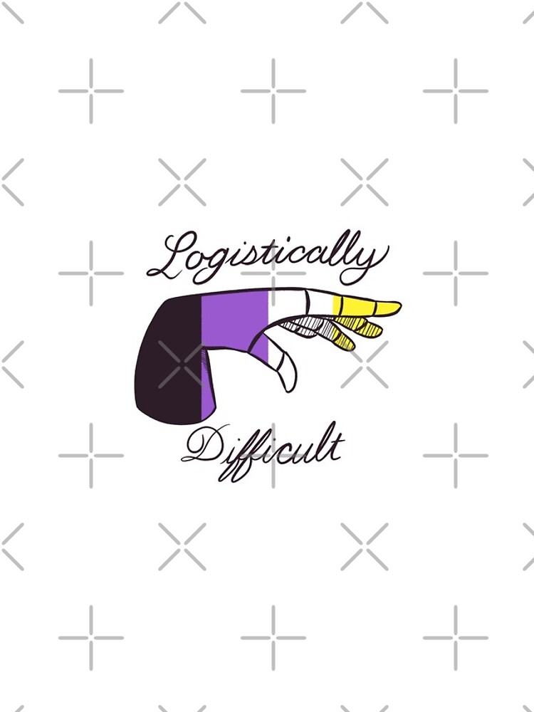 Thumbnail 4 of 4, iPhone Case, Logistically Difficult - Nonbinary designed and sold by CosmicFlyer.