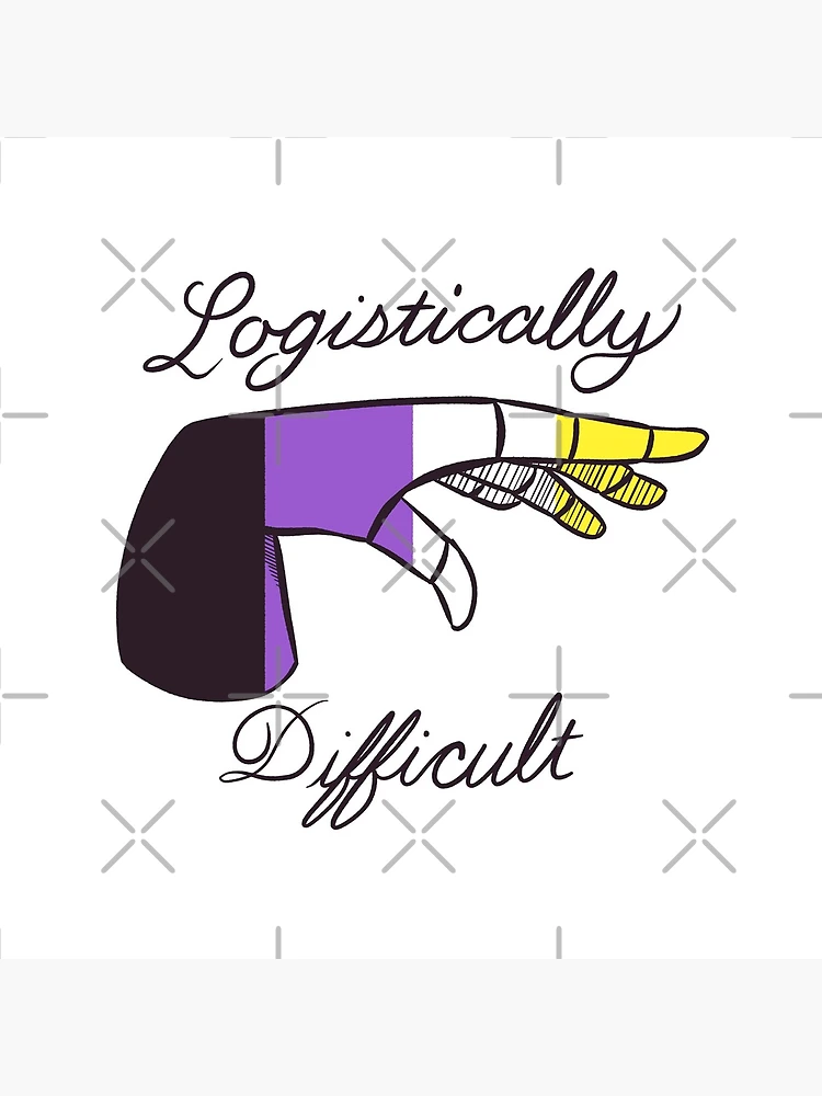 Thumbnail 4 of 4, Clock, Logistically Difficult - Nonbinary designed and sold by Bridget Serdock.