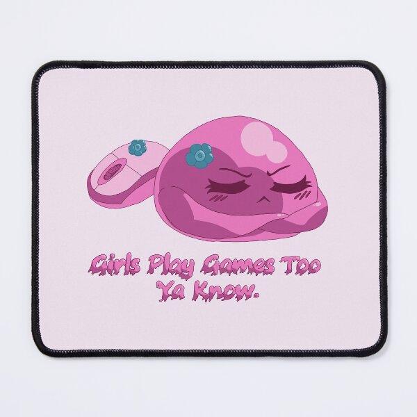 Item preview, Cute Pink Cartoon Slime Girl Gamer pc version 2 designed and sold by TheFoxyWolfShop.