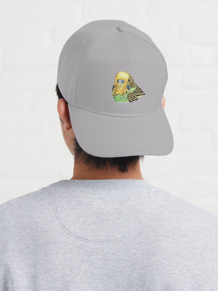Alternate view of Prettyboy the Green Parakeet Cap