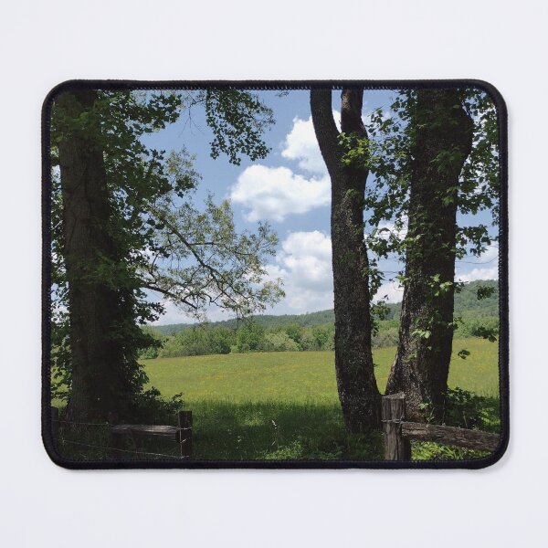 Item preview, Trees and fence by a field in Cades Cove designed and sold by magicbyrc.