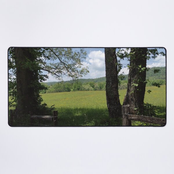 Item preview, Trees and fence by a field in Cades Cove designed and sold by magicbyrc.