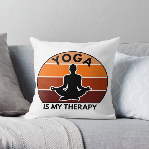 Yoga And Meditation Practice, Yoga Therapy Throw Pillow