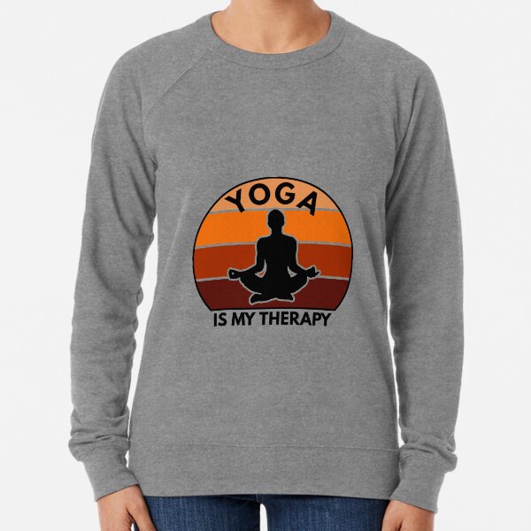 Yoga And Meditation Practice, Yoga Therapy Lightweight Sweatshirt