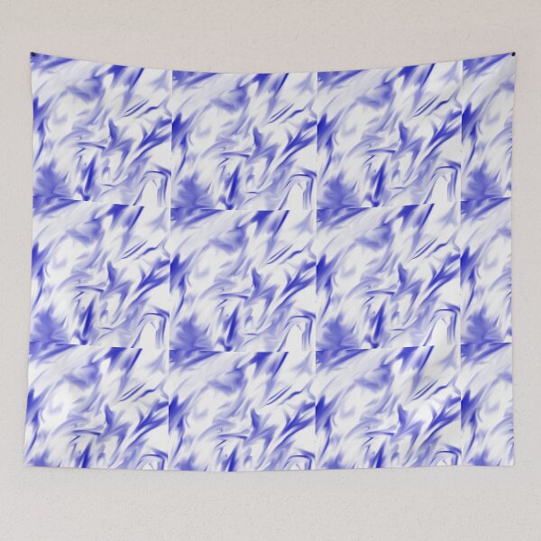 Item preview, Blue and White Smudge Pattern designed and sold by onestopgiftshop.