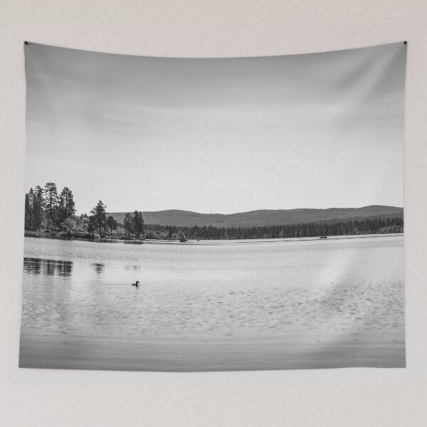 Item preview, Beutiful lake and mountain landscape designed and sold by RolandWidin.