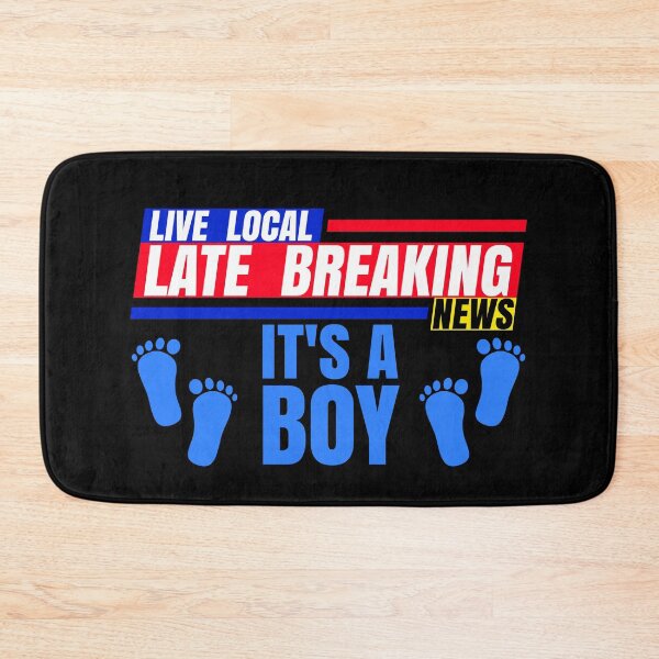 Item preview, Late Breaking News, It's A Boy New Born Baby Gender Reveal designed and sold by CharJens.