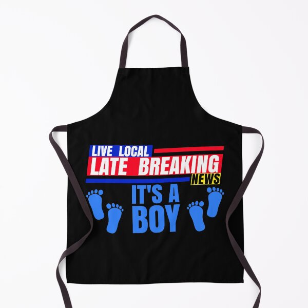 Item preview, Late Breaking News, It's A Boy New Born Baby Gender Reveal designed and sold by CharJens.