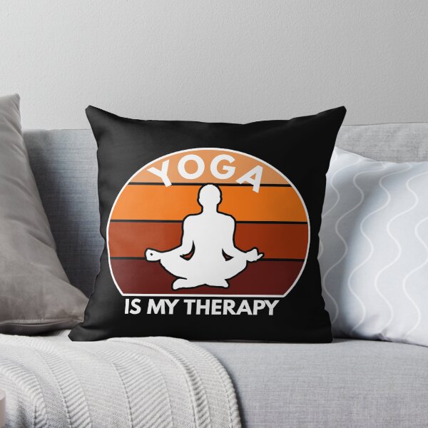 Yoga And Meditation Practice, Yoga Therapy Throw Pillow