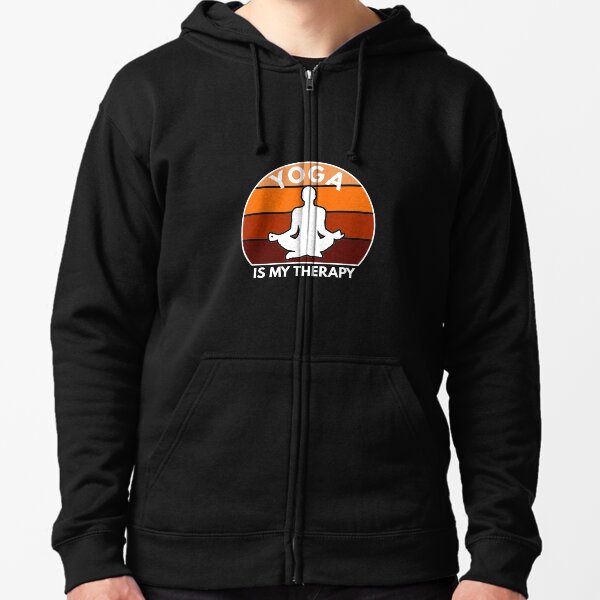 Yoga And Meditation Practice, Yoga Therapy Zipped Hoodie