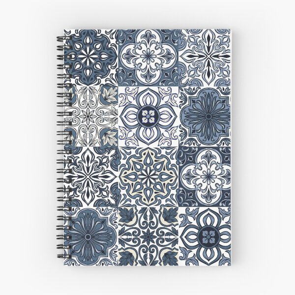 Item preview, Abstract patterns on ceramic tile, blue and white designed and sold by Chinxi.