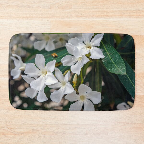 Item preview, White Nerium oleander flowers designed and sold by lena-maximova.