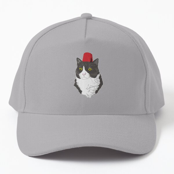 Fez Hat Cat Baseball Cap