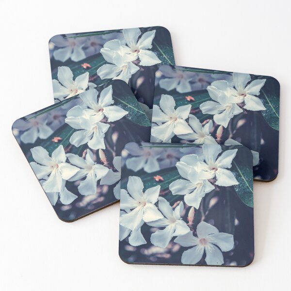 Item preview, White Nerium oleander flowers designed and sold by lena-maximova.