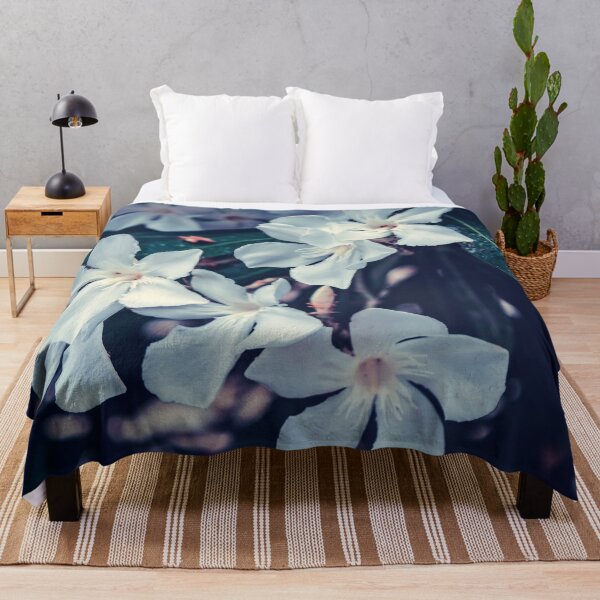 Item preview, White Nerium oleander flowers designed and sold by lena-maximova.