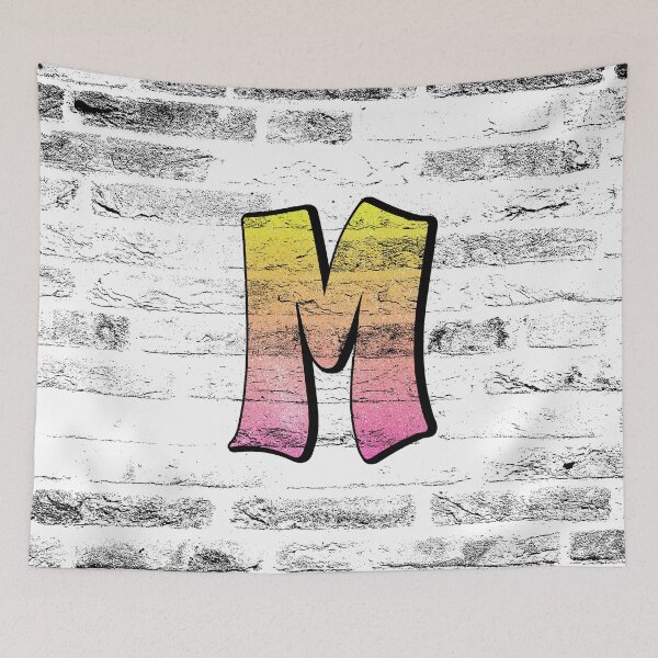 Item preview, Letter M, Colorful Graffiti Alphabet M designed and sold by blingg.