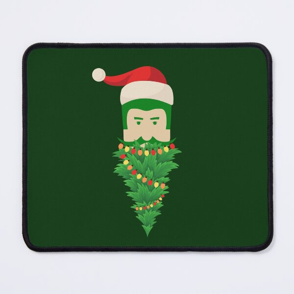 Item preview, Christmas Tree Funny Green Beard Santa Hat Man designed and sold by BeeZBeez.