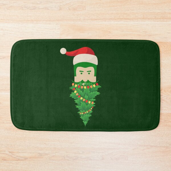 Item preview, Christmas Tree Funny Green Beard Santa Hat Man designed and sold by BeeZBeez.