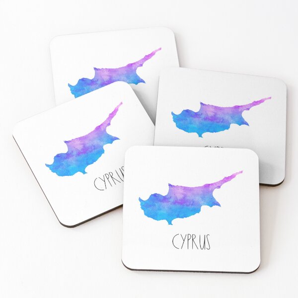 Item preview, Cyprus Watercolor Map - Cypriot designed and sold by MountainD.
