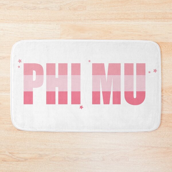 Item preview, Phi Mu Pink Block Letters designed and sold by RosePetals14.