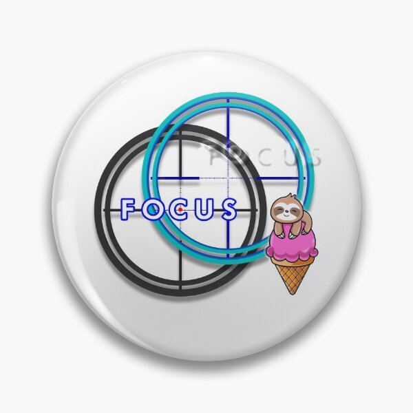 Item preview, FOCUS - Cute sloth ICE-CREAM motivation & inspirational message for SUCCESS - Motivational kawaii designed and sold by originalsusie.
