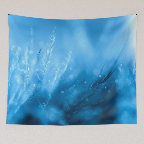 Item preview, Abstract Blue Feather Decorative Photography designed and sold by livianasgifts.
