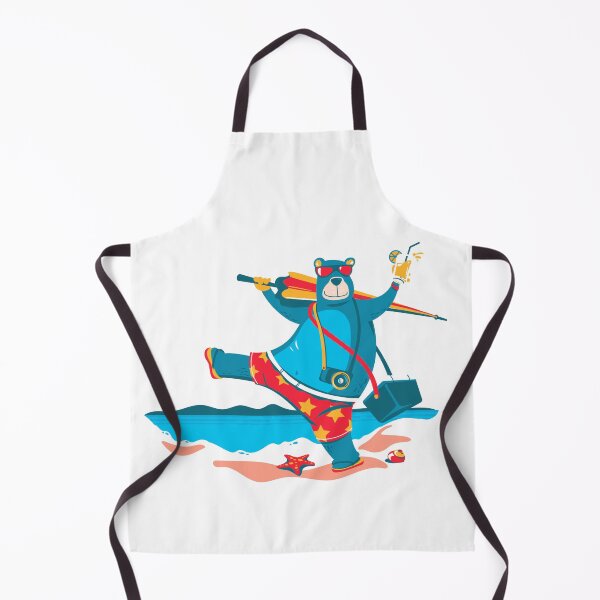 Item preview, Bear on beach designed and sold by artorno.