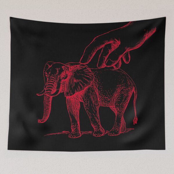 Item preview, Red Elephant Animal  designed and sold by aliyeus.