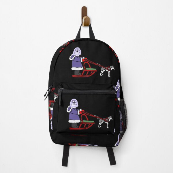 Item preview, Funny Abominable Snowman Dog Sledding designed and sold by Nature's Fancy.