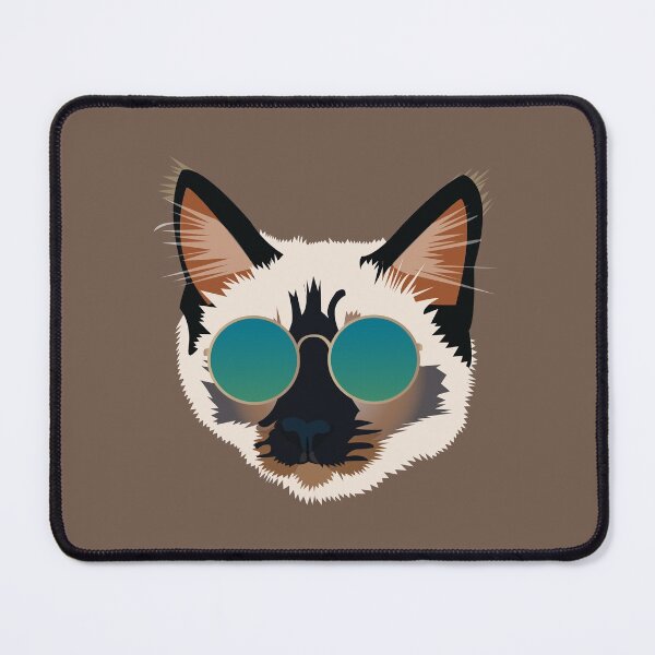 Item preview, Cool Siamese Cat Wearing Sunglasses designed and sold by KCPetPortraits.