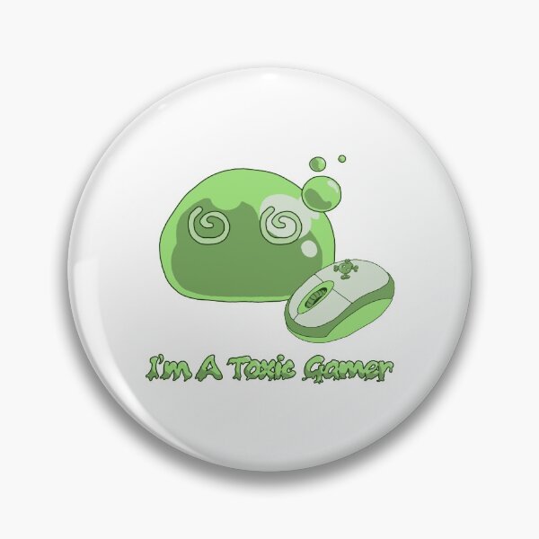 Item preview, Cute Green Slime Toxic Gamer pc version 1  designed and sold by TheFoxyWolfShop.