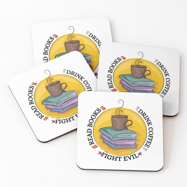 Item preview, Read books. Drink coffee. Fight evil designed and sold by YuneDesigns.