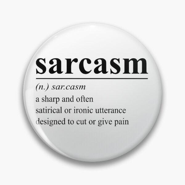 Item preview, Sarcasm - word definition designed and sold by adiosmillet.