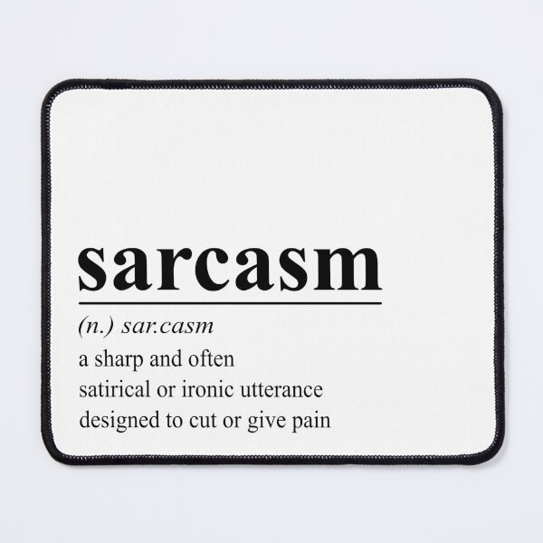 Item preview, Sarcasm - word definition designed and sold by adiosmillet.