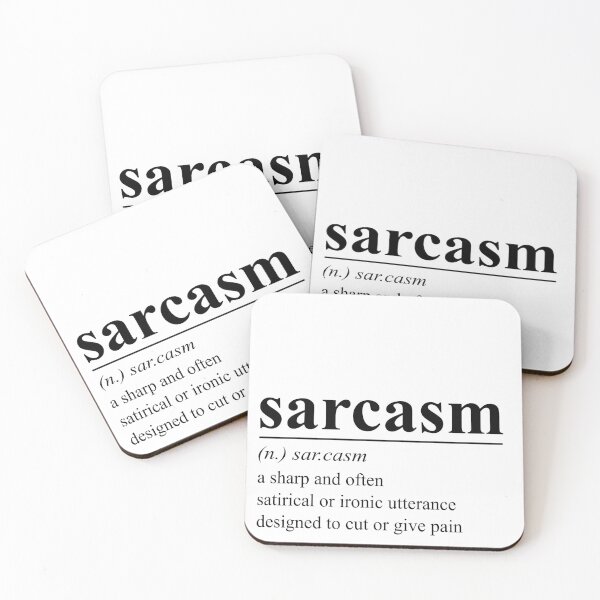 Item preview, Sarcasm - word definition designed and sold by adiosmillet.