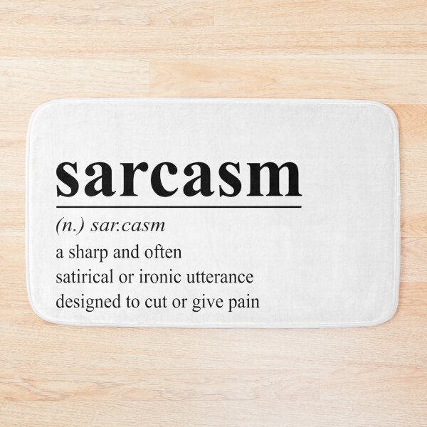 Item preview, Sarcasm - word definition designed and sold by adiosmillet.