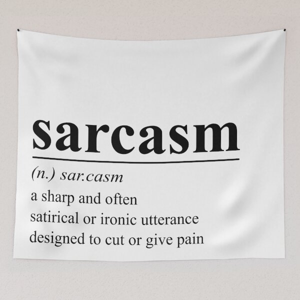 Item preview, Sarcasm - word definition designed and sold by adiosmillet.