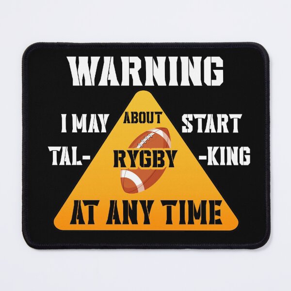 Item preview, Warning, I May Start Talking About Rygby Funny illustration designed and sold by KO-Design.