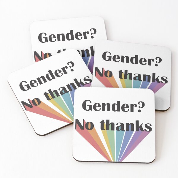 Item preview, Gender? No thanks designed and sold by ActuallyDawn.