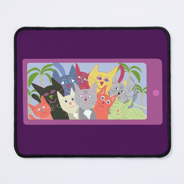 Item preview, Cat Vacation Selfies designed and sold by cleolovescolor.