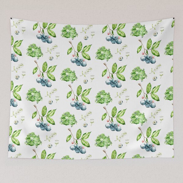 Item preview, Blueberry (vaccinium myrtillus) botanical painting designed and sold by PetitMartin.