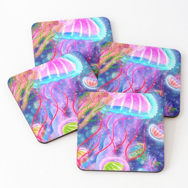 Item preview, Neon JellyFish designed and sold by CakeyDoesArt.