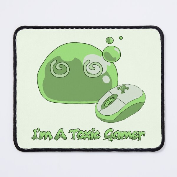 Item preview, Cute Green Cartoon Slime Toxic Gamer pc version 2 designed and sold by TheFoxyWolfShop.