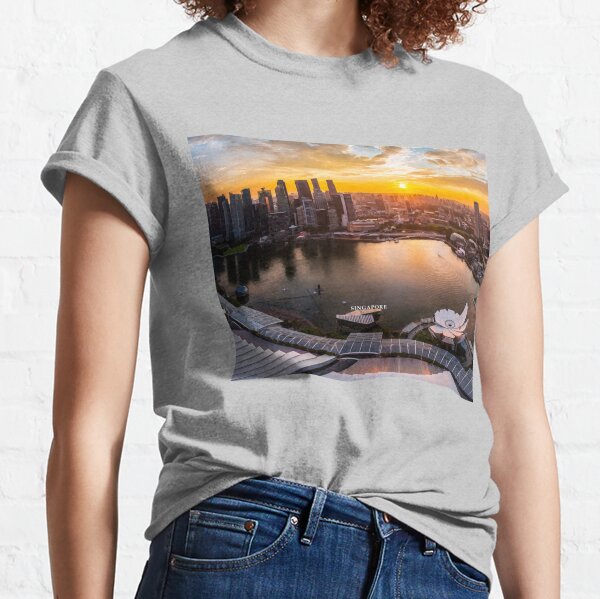 Singapore - Iconic Marina Bay Skyline fm Skypark Classic T-Shirt