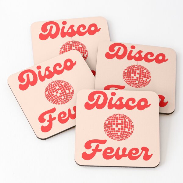 Item preview, Disco Fever Retro Graphic with Disco Ball and Red Typography designed and sold by mainsqueezemar.
